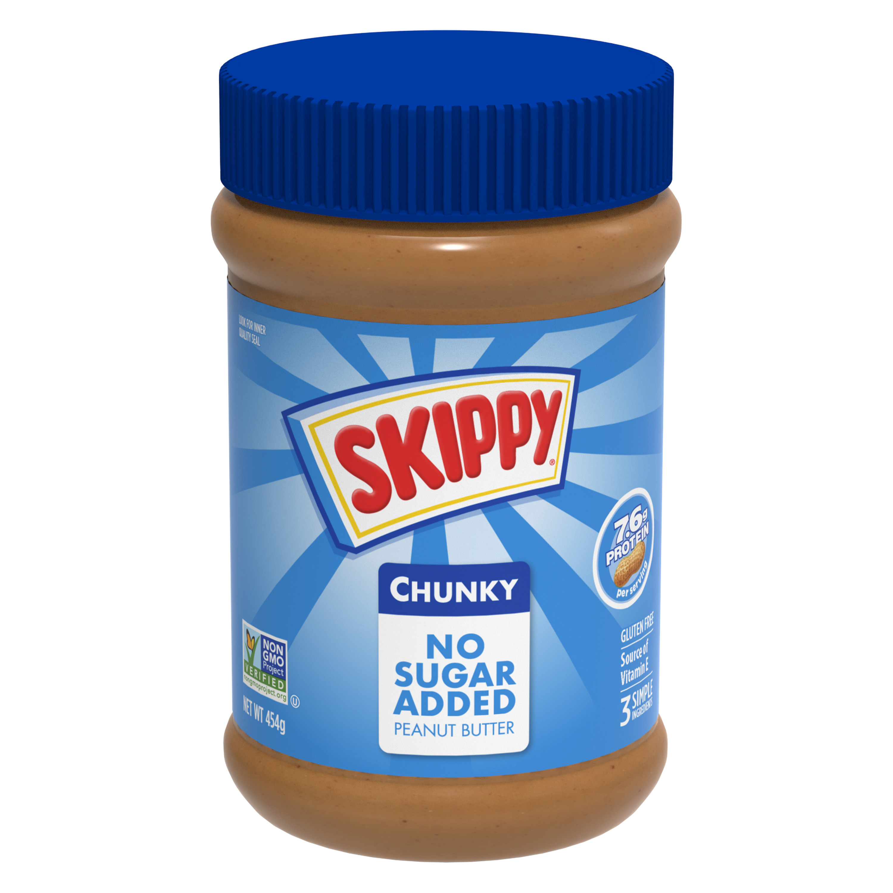 Hormel smart label skippy no sugar added chunky peanut butter spread
