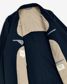 Seersucker Blazer Classic Navy
