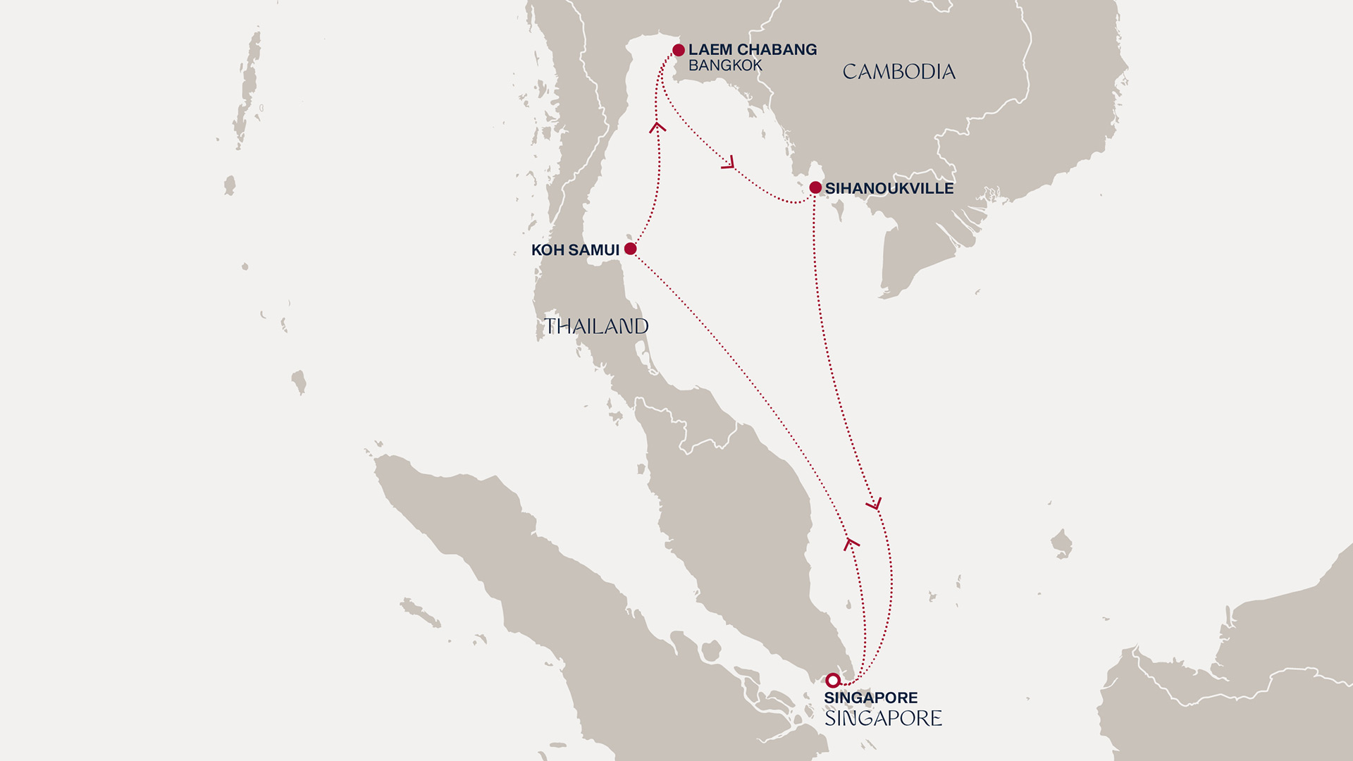 Itinerary map