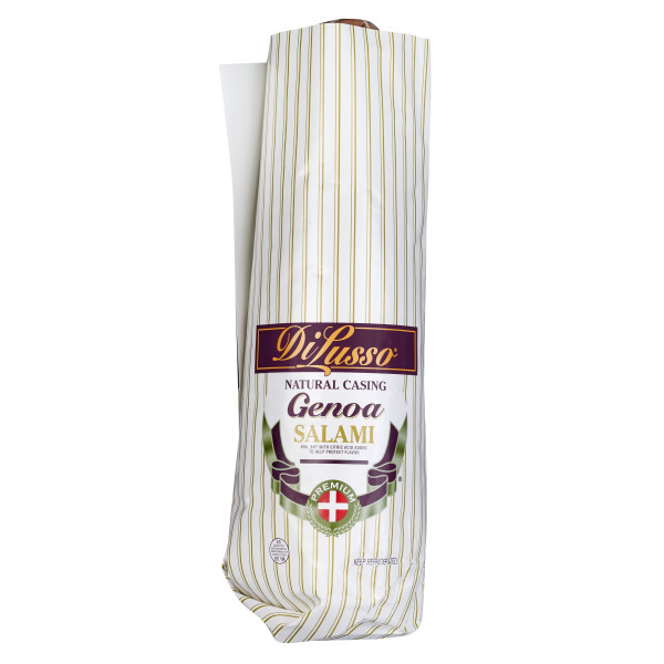 DI LUSSO(r) Genoa Salami, 2 pc . C1N1 - Front No Plunge In Package (Hi Res)