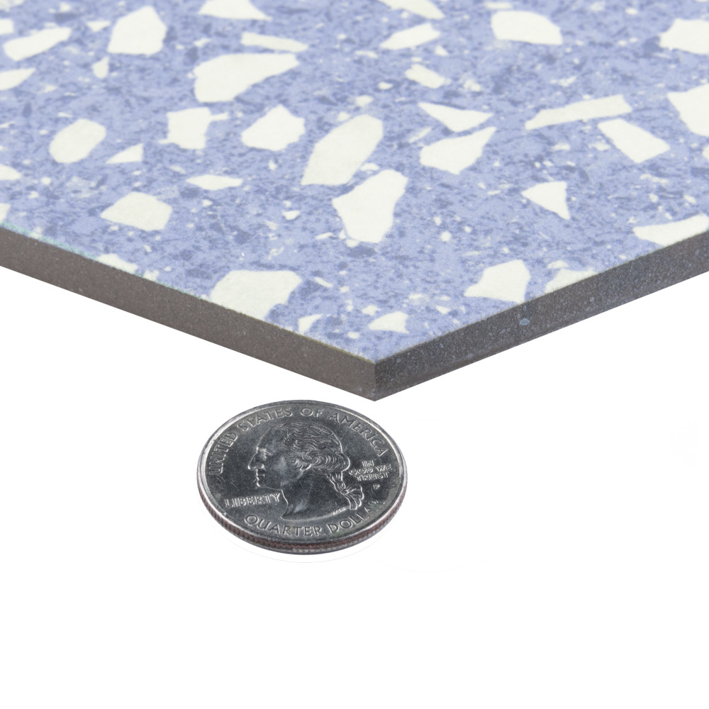 Venice Hex Sky 8-5/8 in. x 9-7/8 in. Porcelain Floor and Wall Tile