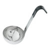 1-ounce one-piece heavy-duty stainless steel ladle with short Kool-Touch® handle