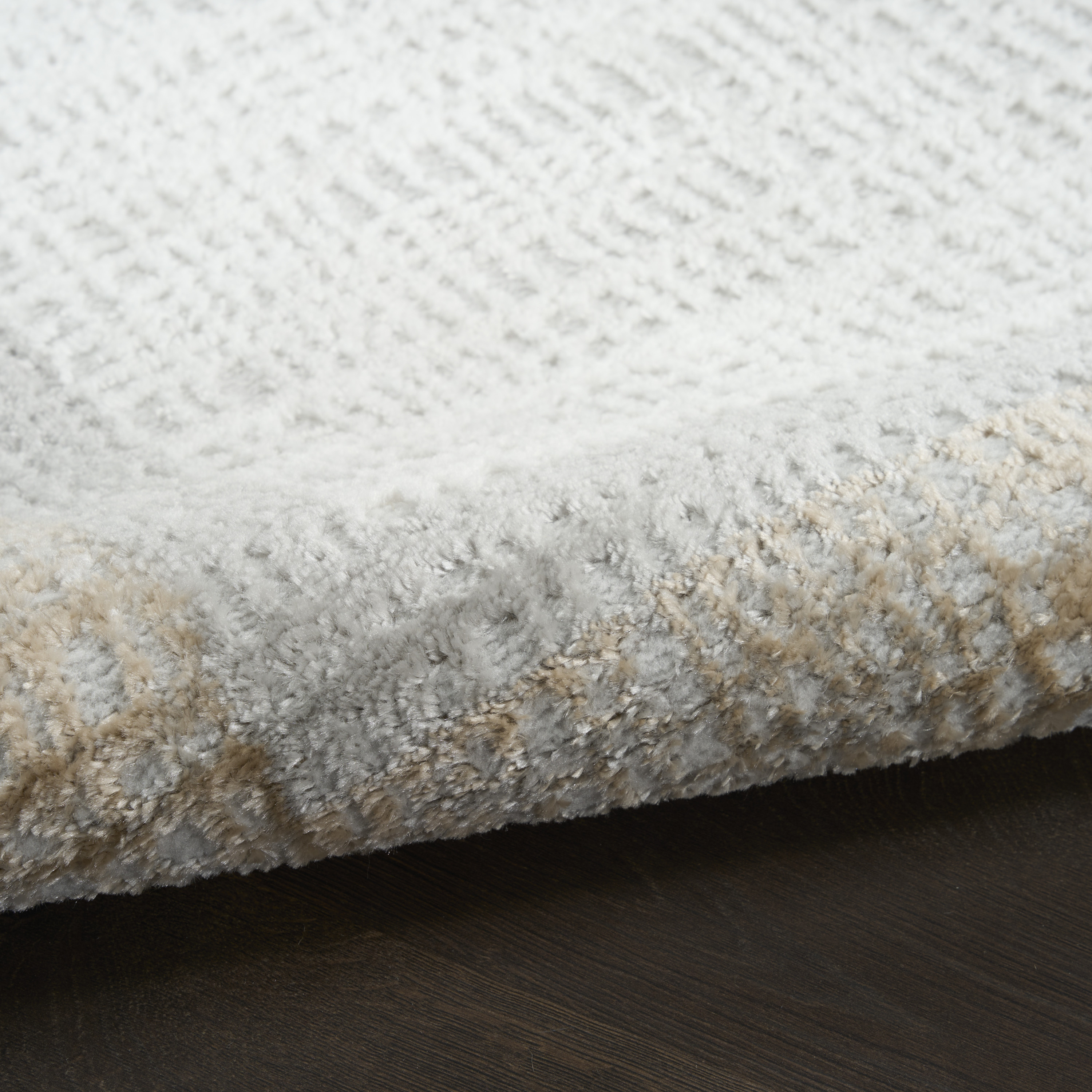 Nourison Dekor 2' x 4' Grey Modern Indoor Rug