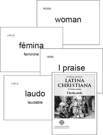 Memoria Press Latina Christiana Flashcards (4th Edition)