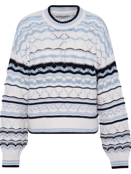 Maglione girocollo Eloise con motivo a righe Maglione girocollo Eloise con motivo a righe