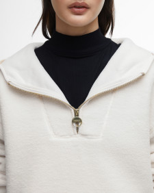 Boston Half-Zip Fleece Ecru