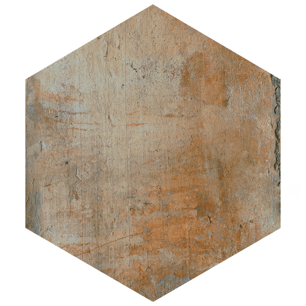 Terre Hex Rosso 9-7/8 in. x 11-3/8 in. Porcelain Floor and Wall Tile