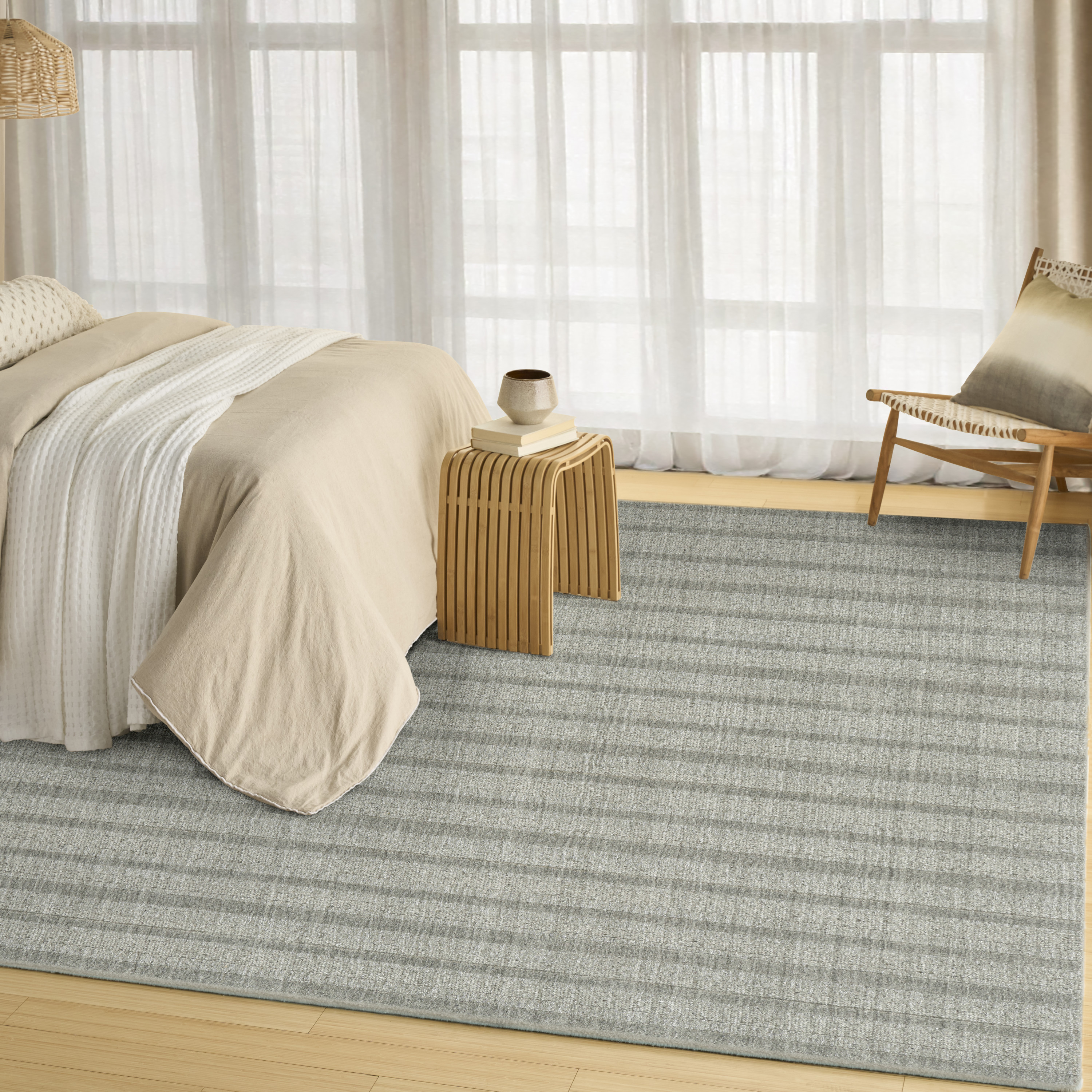 DKNY Pure Multi Weave 8'6" x 11'6" Sage Contemporary Indoor Rug