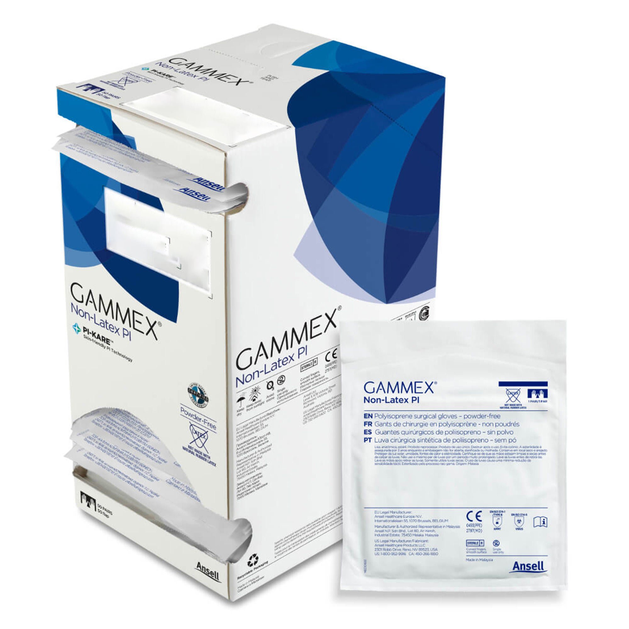 Gammex® Non-Latex PI Micro Polyisoprene Surgical Glove, Size 6, White