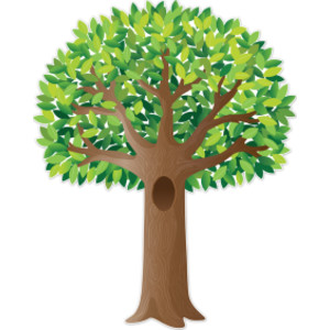 Apple Time Jumbo Tree Bulletin Board Set, 10 Pieces