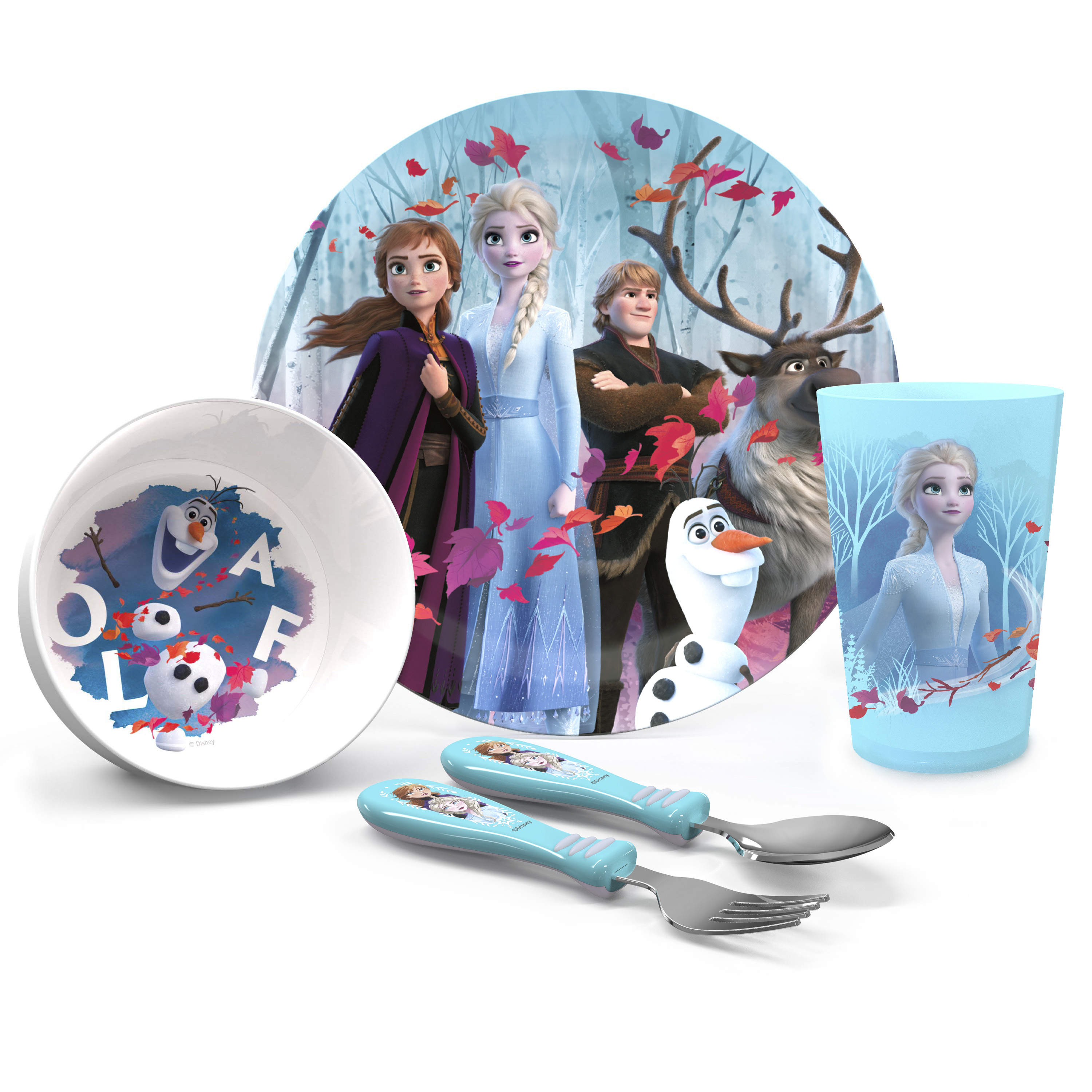 Disney Frozen 2 Movie Dinnerware Set, Anna, Elsa and Friends, 5-piece set slideshow image 1 Disney Frozen 2 Movie Dinnerware Set, Anna, Elsa and Friends, 5-piece set slideshow image 1