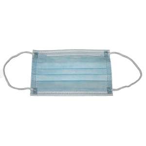 Impact, Safety Zone, Polypropylene 3-Ply Face Mask with Ear Loops, Youth Sized, Light Blue