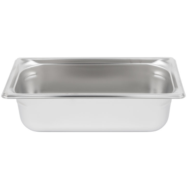 Third-size 4-inch-deep Super Pan 3® stainless steel steam table pan