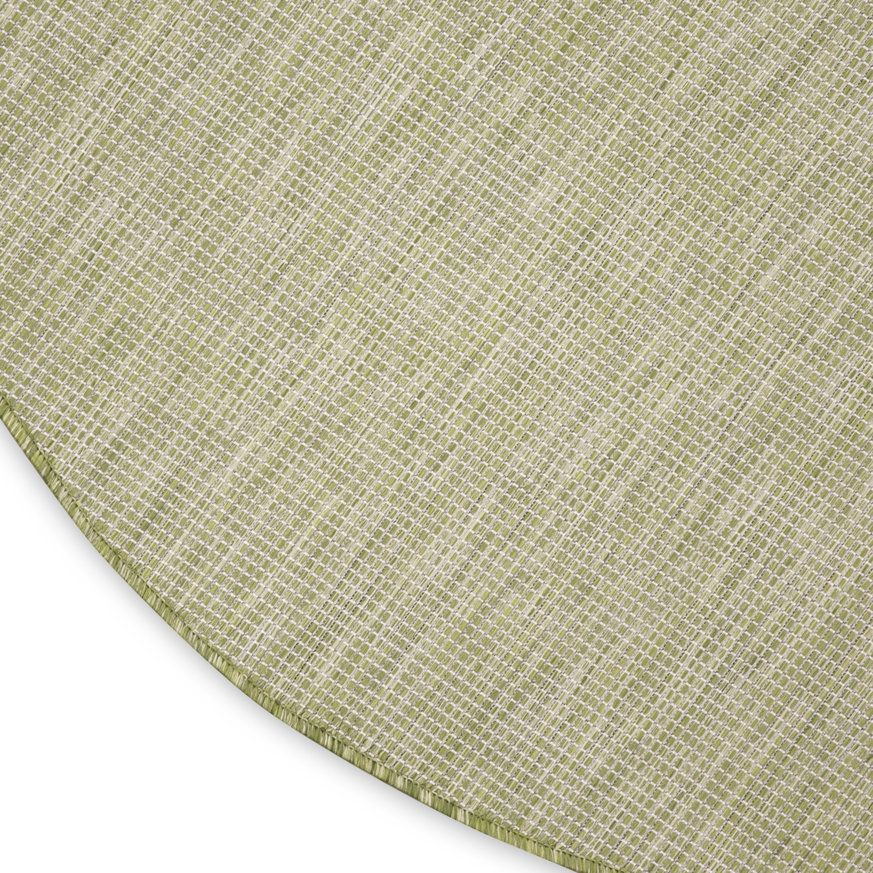 Nourison Positano 8' x Round Green Modern Rug