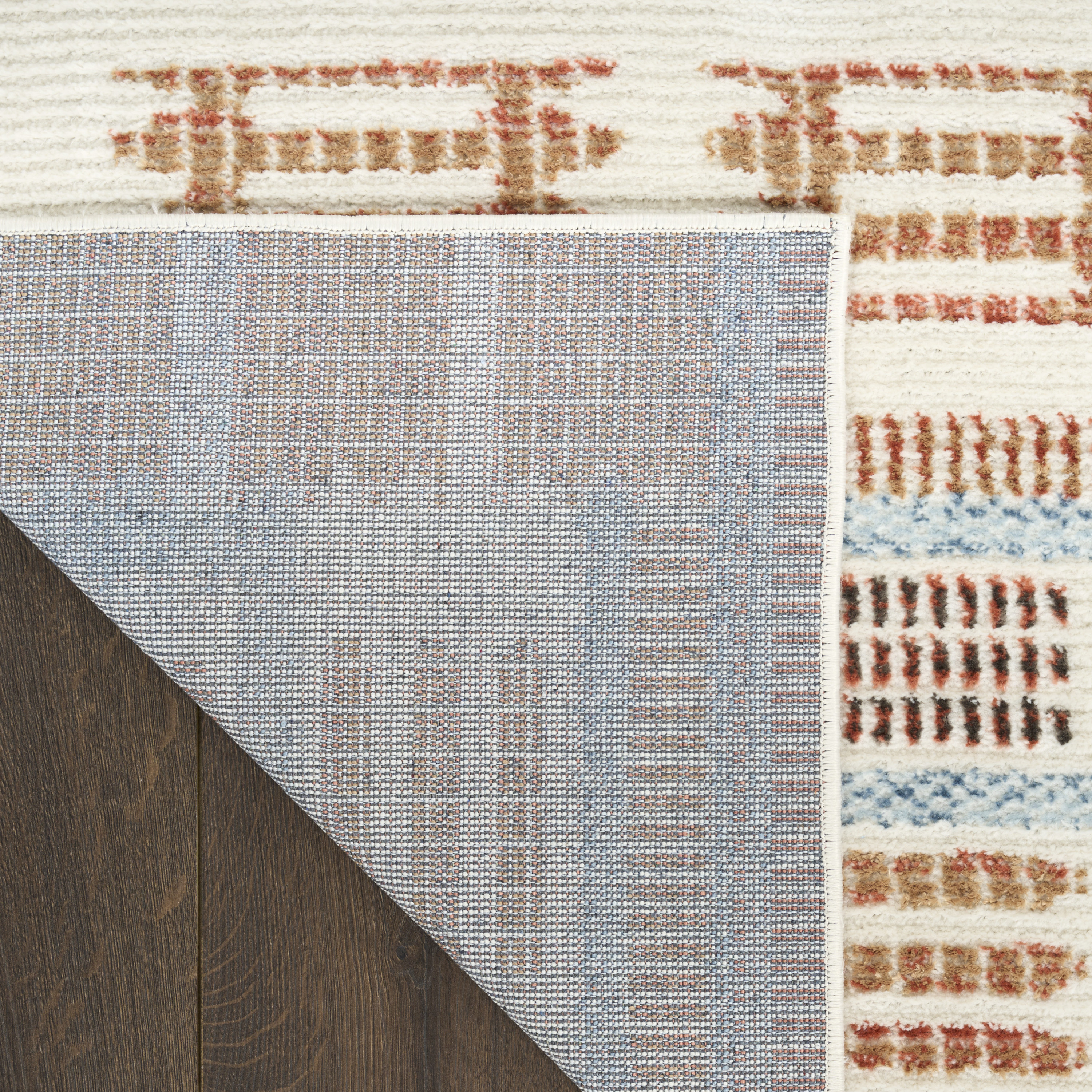 Nourison Nordic 8' x 10' Ivory Rust Modern Indoor Rug