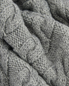 Jesmond Beanie and Scarf Gift Set Mid Grey
