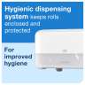 SCA558060, Tork, T7 Optiserve 2-Roll Coreless Bath Tissue Dispenser, White