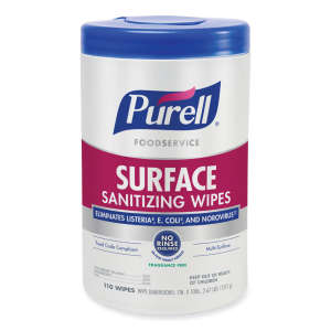 GOJO, PURELL<em class="search-results-highlight">®</em> Foodservice Surface Sanitizing Wipes,  110 Wipes/Container