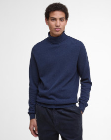 Hector Rollneck Jumper Navy Marl