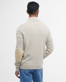 Essential Elbow Patch Jumper Pearl