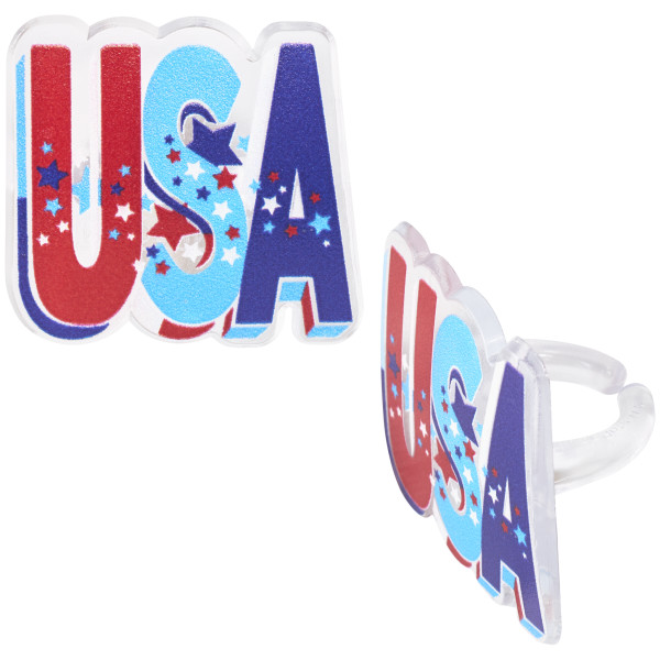 USA Cupcake Rings