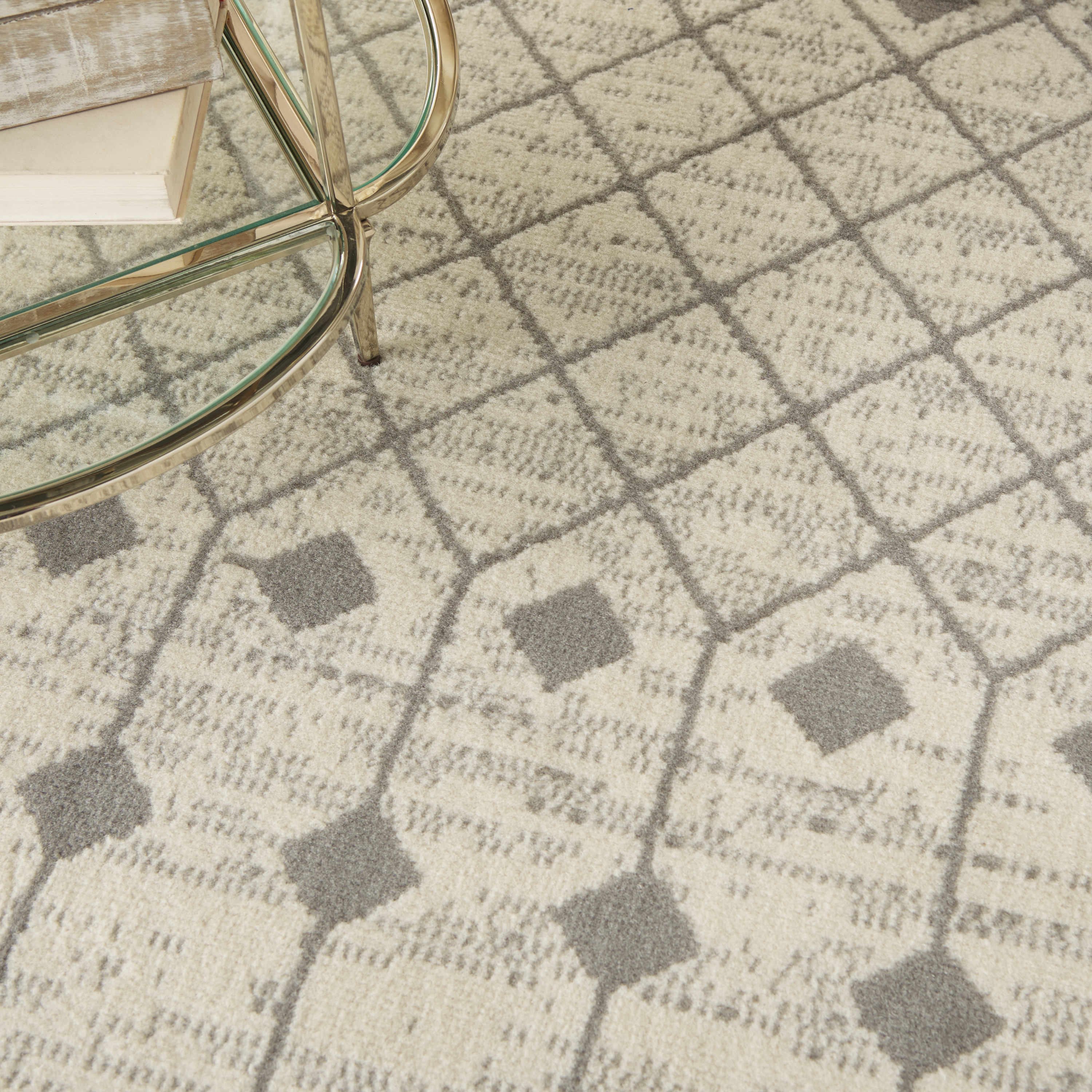 Nourison Grafix 5'3" x 7'3" Ivory Grey Bohemian Indoor Rug