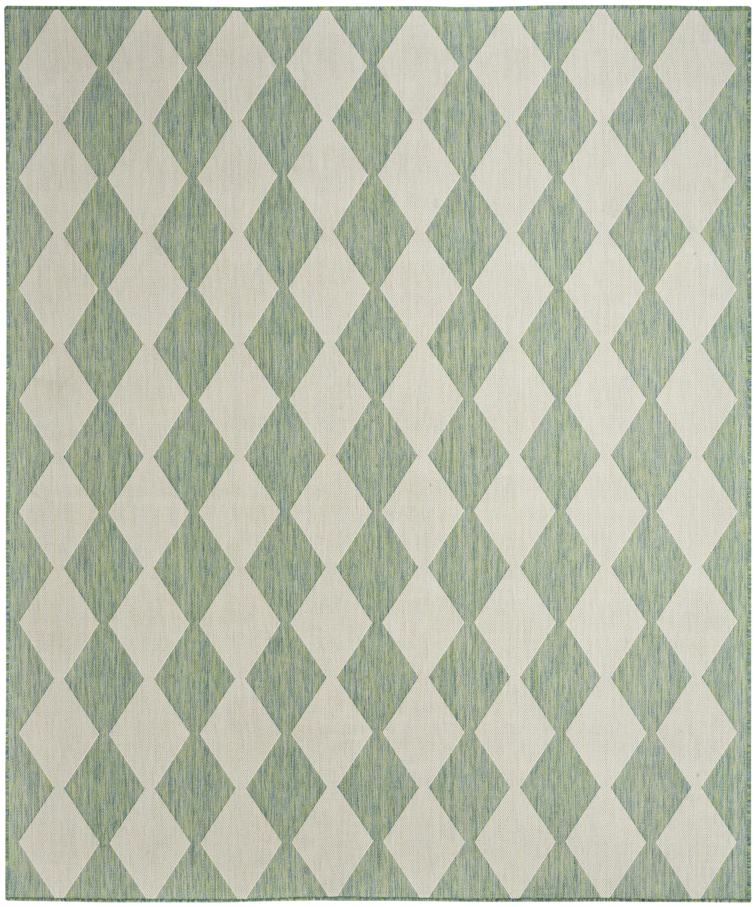 Nourison Positano 7' x 10' Blue Green Modern Rug