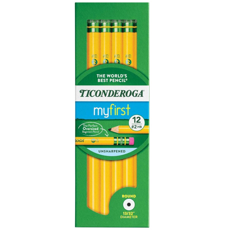 Beginners++Pencils+with+Eraser%2C+Pack+of+12