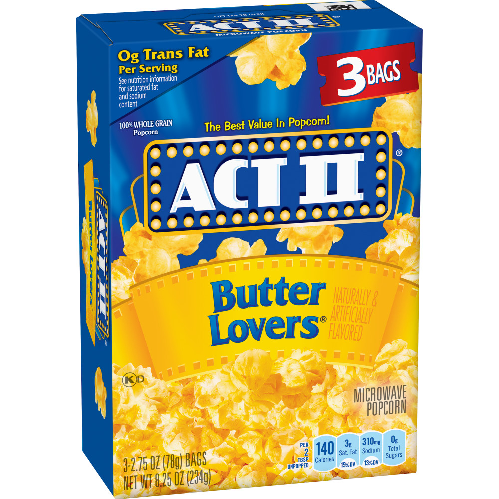 ACT II Butter Lovers Microwave Popcorn Conagra Foodservice