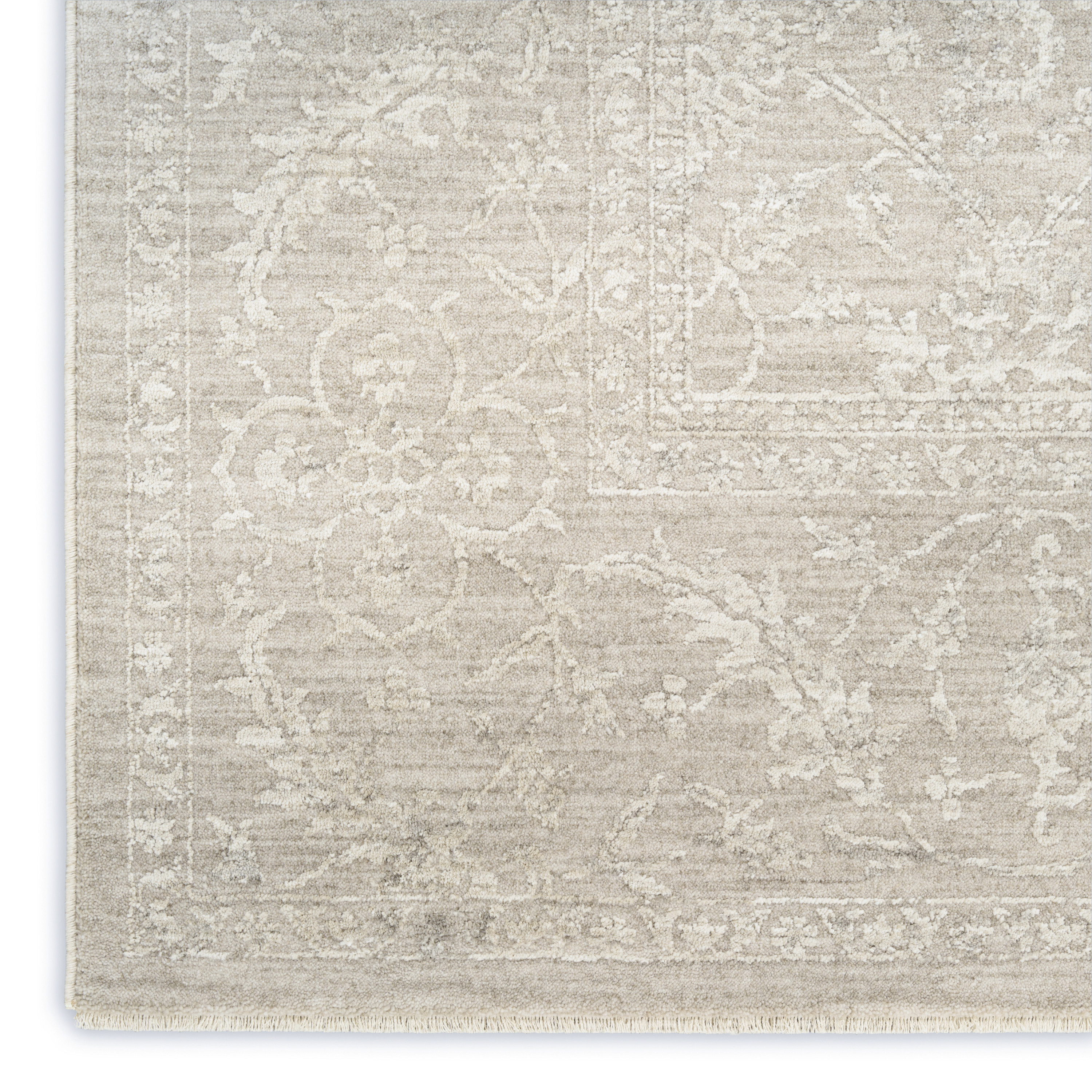 Nourison Moonlit 7'10" x 10'2" Ivory Grey Vintage Indoor Rug