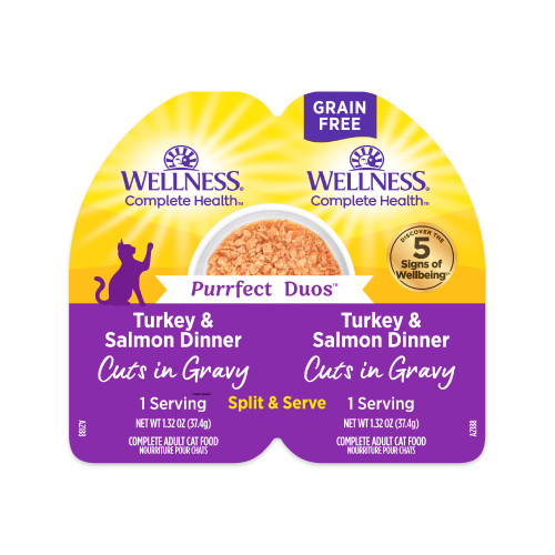 Wellness Complete Health Purrfect Duos Turkey & Salmon Front packaging