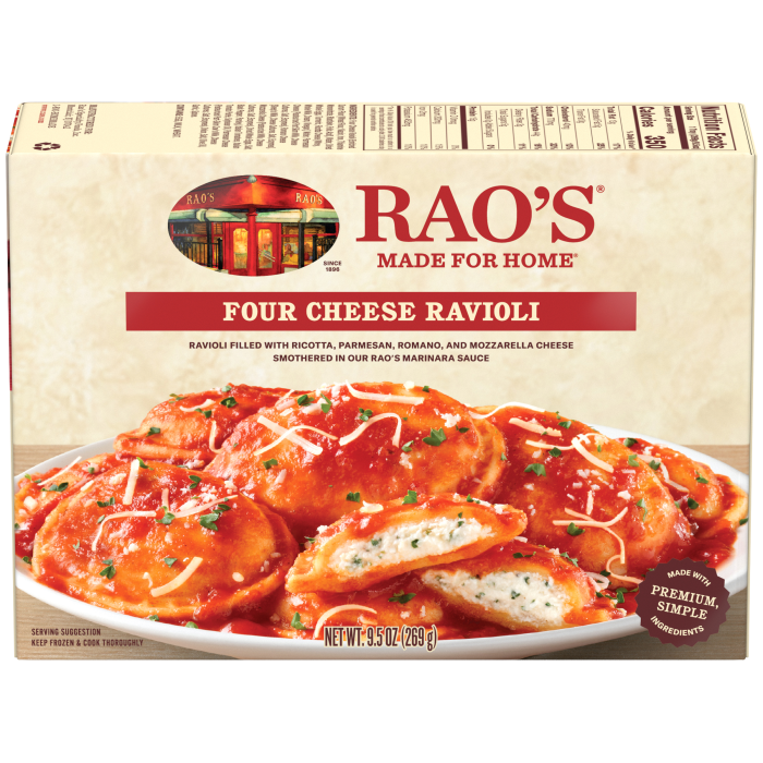 Four Cheese Ravioli Frozen Meal, 9.5 oz