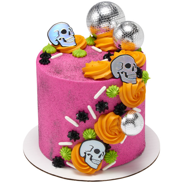 Metallic Skull Cupcake Rings