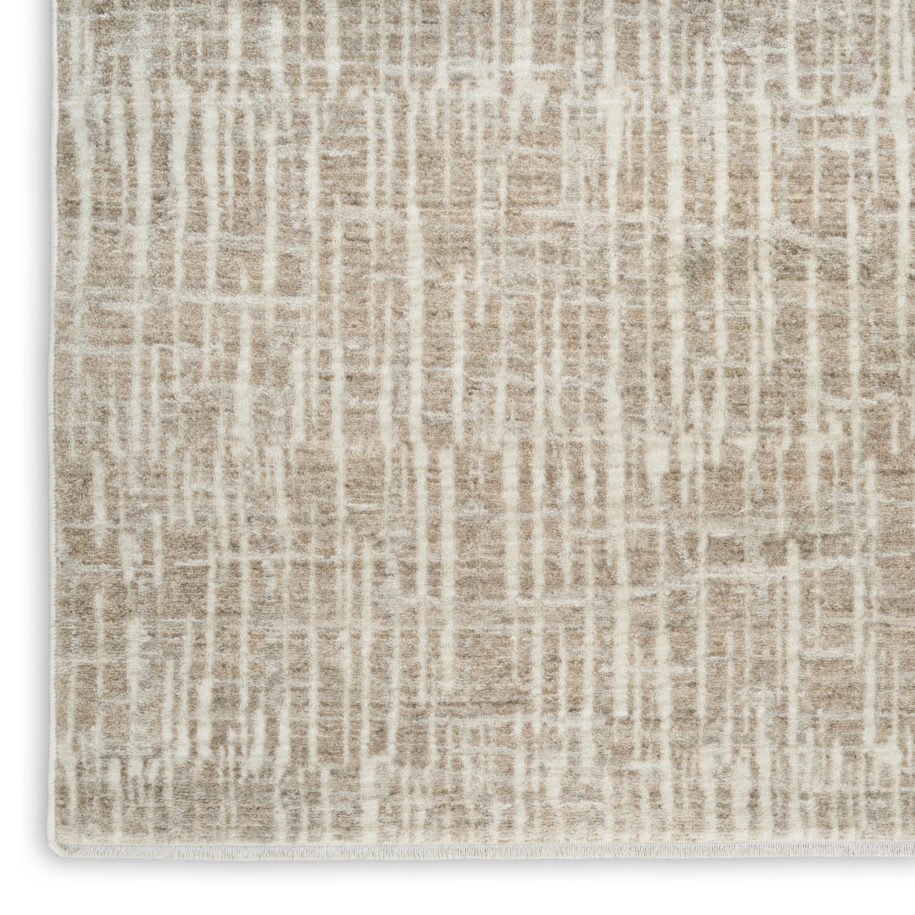 Calvin Klein CK079 Notes 3'11" x 5'11" Ivory Grey Modern Indoor Rug
