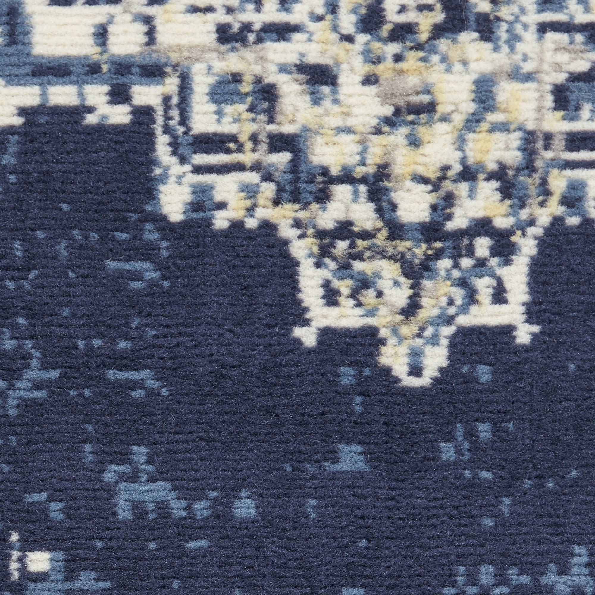 Nourison Grafix 2' x 4' Navy Blue Vintage Indoor Rug