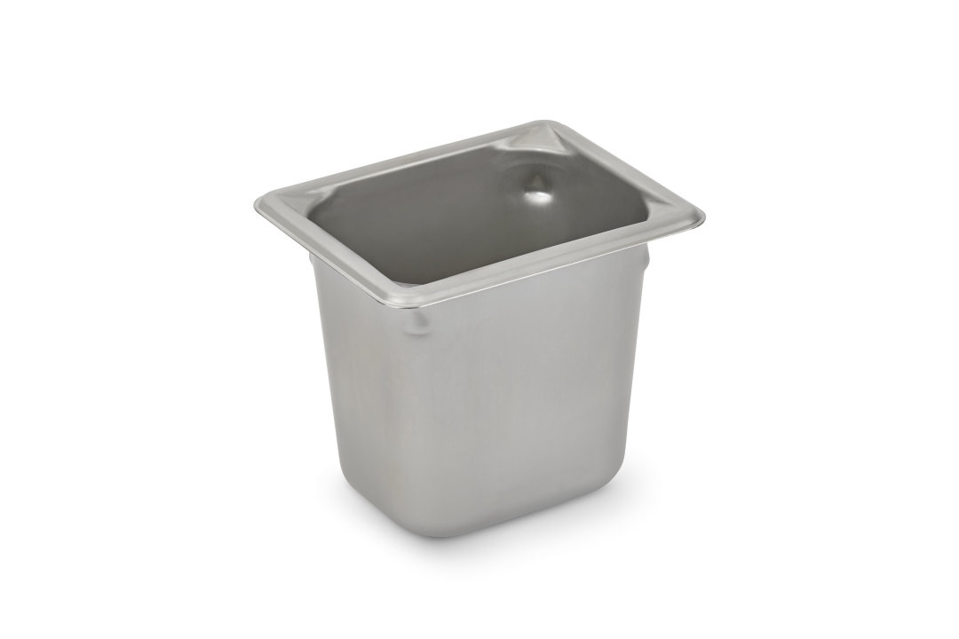 Eighth-size 6-inch-deep Super Pan V® stainless steel steam table pan