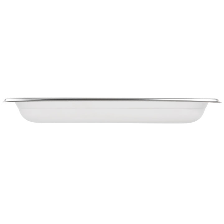 Half-size 1 ½-inch-deep Super Pan 3® perforated stainless steel steam table pan