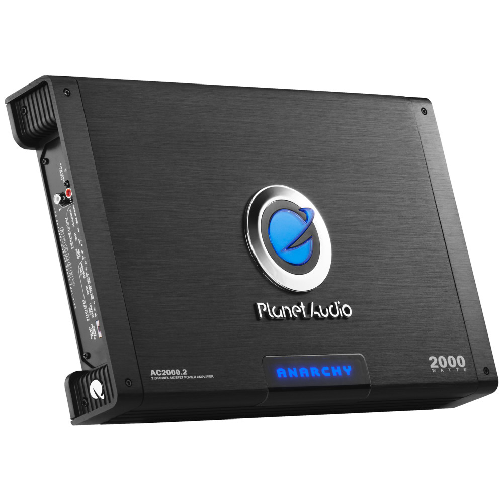 Audio AC2000.2 2000 Watt 2 Channel Car Amplifier, Full Range
