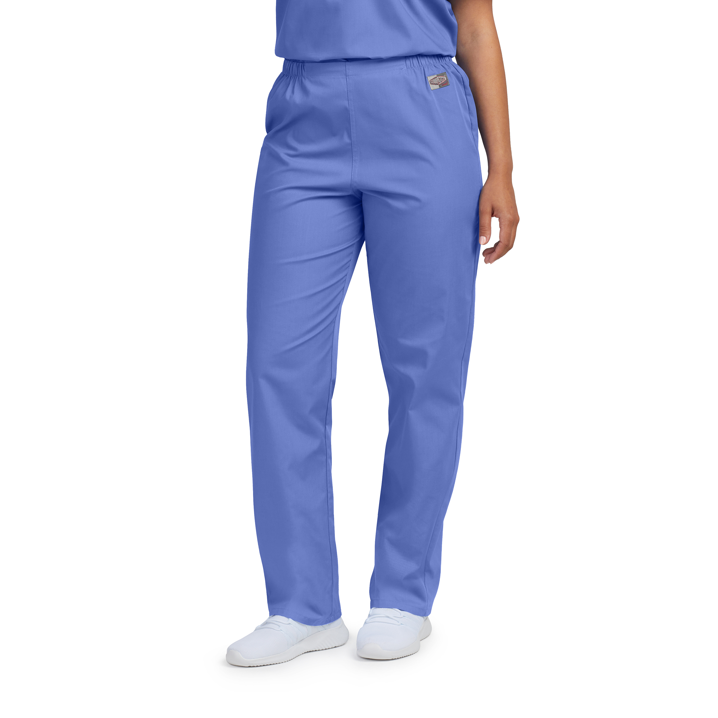 Landau Scrub Zone Unisex No-Pocket Flex-Waist Scrub Pants-Landau
