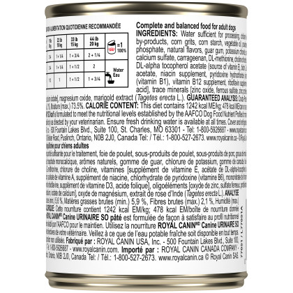 Royal Canin Veterinary Diet Canine Urinary SO Canned Dog Food