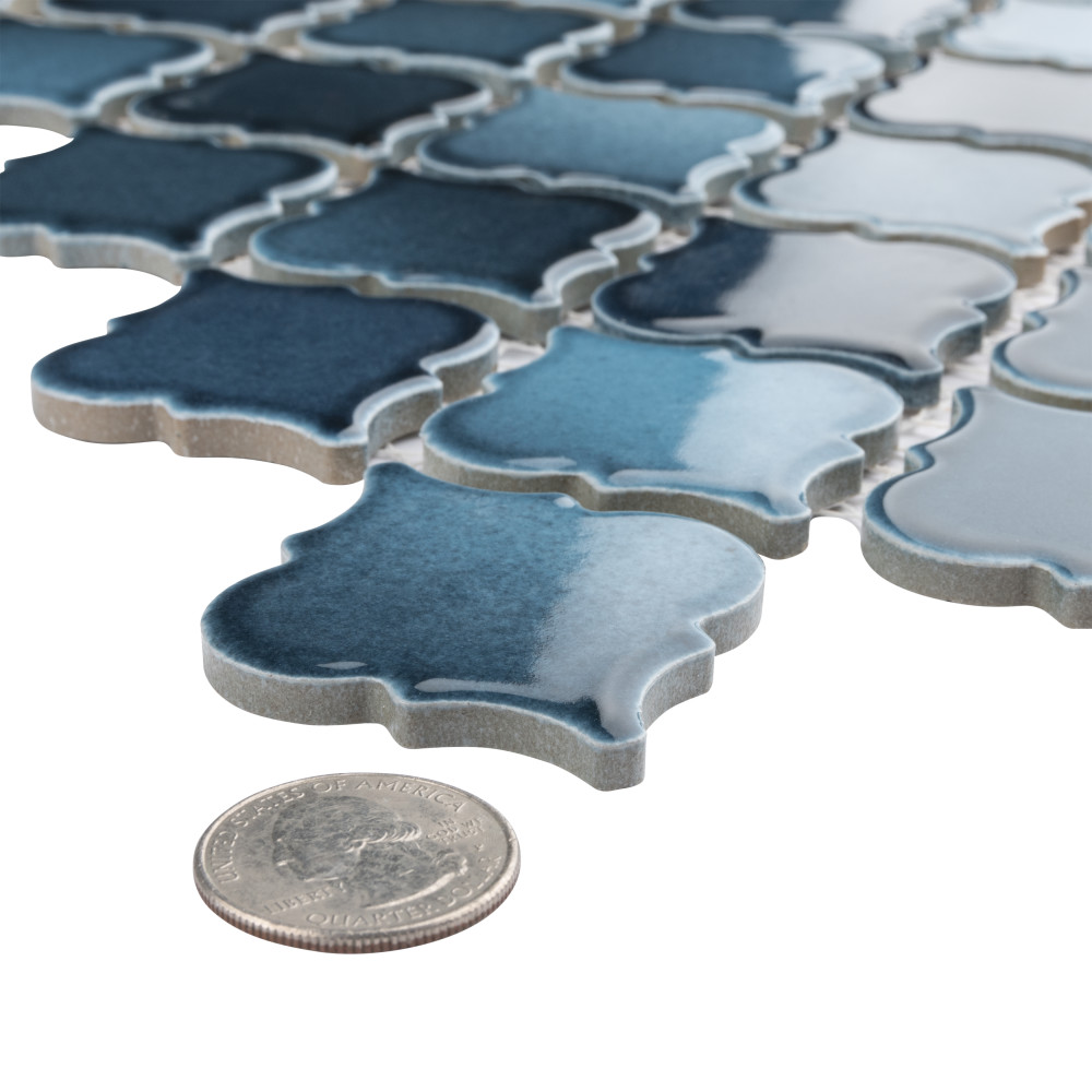 Hudson Tangier Glacier 12-3/8 in. x 12-3/8 in. Porcelain Mosaic Tile