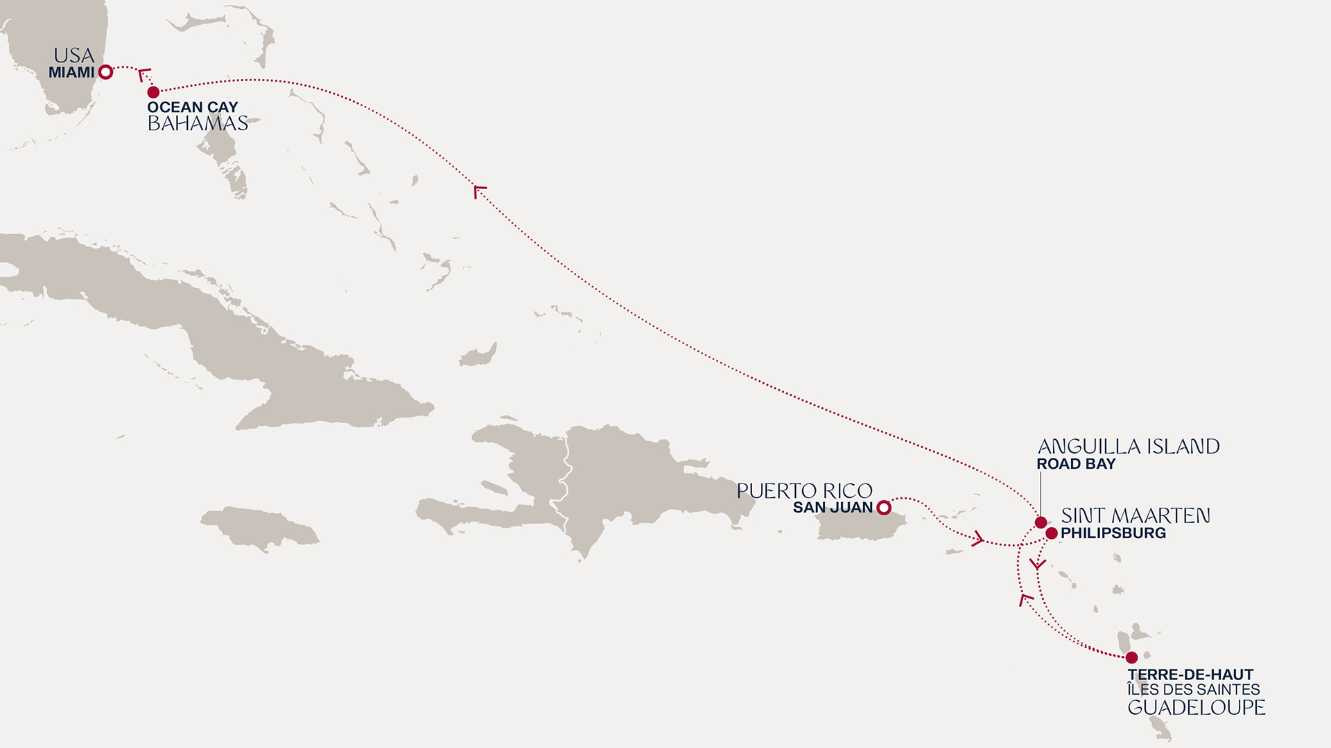 Itinerary map