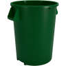 Carlisle, Bronco, Waste Bin Trash Container, 32 gal, Plastic, Green, Round, Receptacle