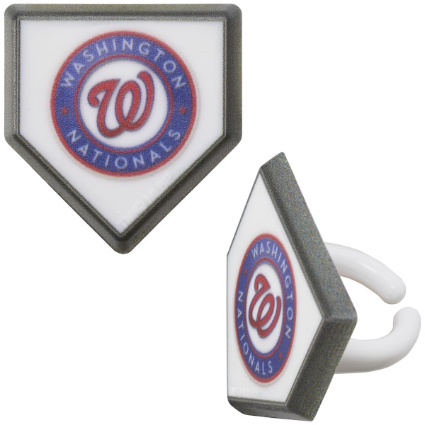 MLB® Home Plate Team Logo Cupcake Rings