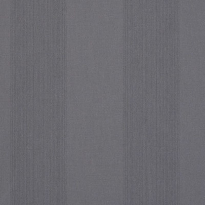 Gray fabric-like wallpaper with subtle darker vertical stripes; covering the entire frame, lying flat and unadorned in a neutral, evenly lit interiorâ€”smooth, textile texture visible.