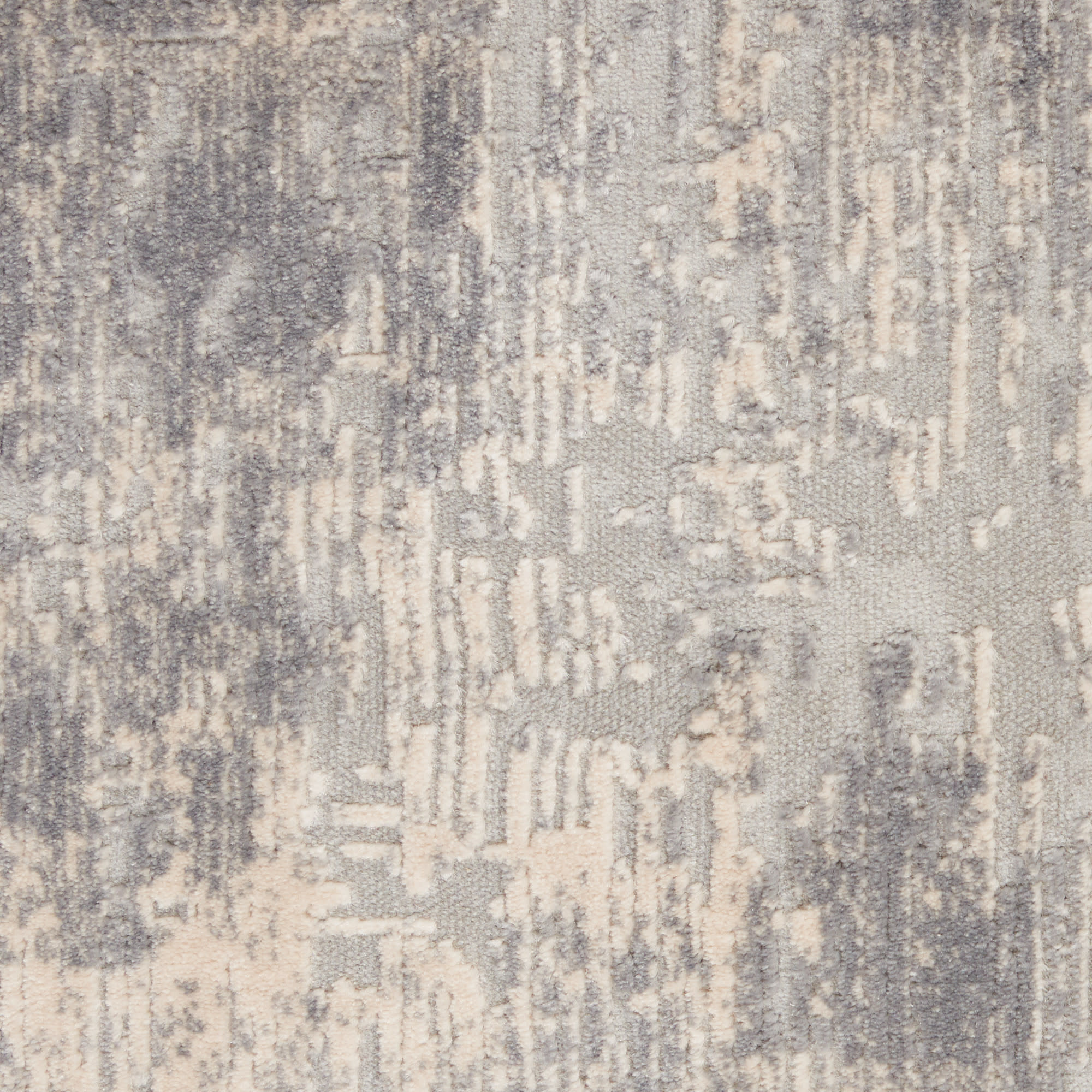 Nourison Rustic Textures 3'11" x 5'11" Ivory/Silver Modern Indoor Rug