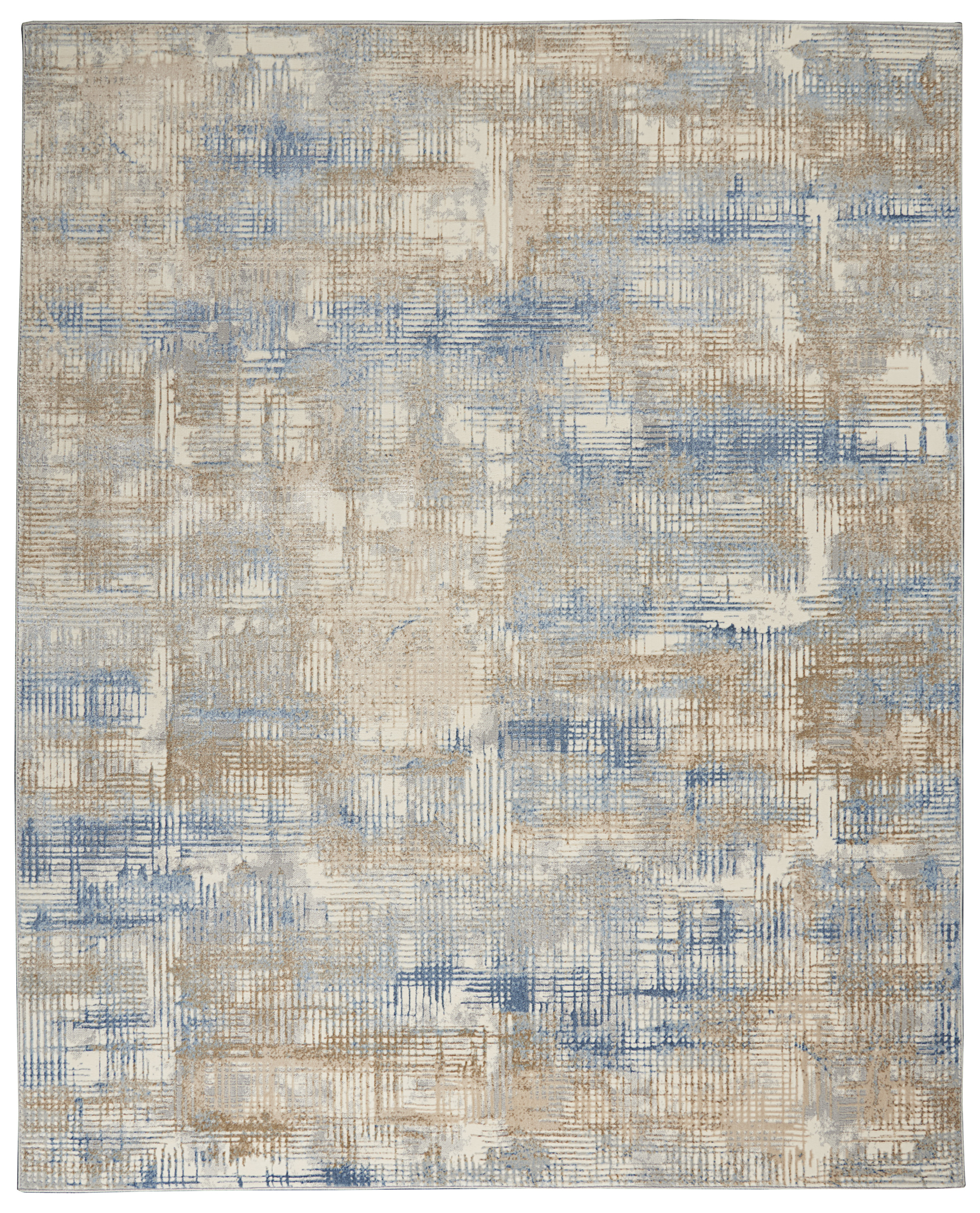 Calvin Klein CK950 Rush 10' x 14' Blue Beige Modern Indoor Rug