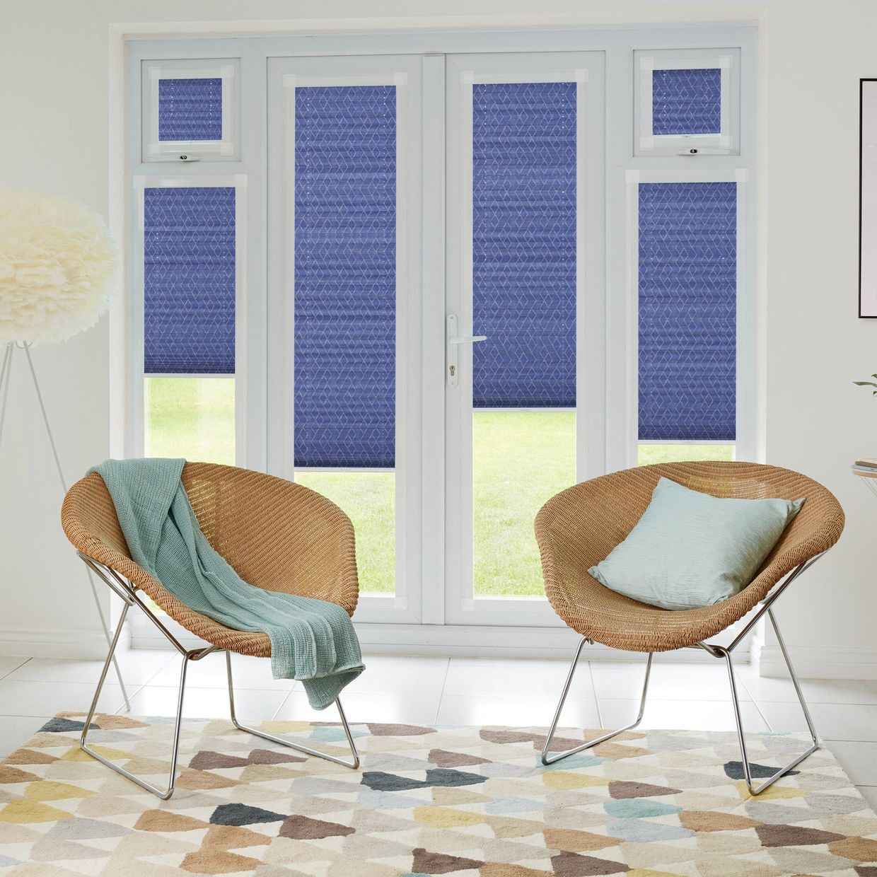 Gatsby Blue Perfect fit Pleated blind