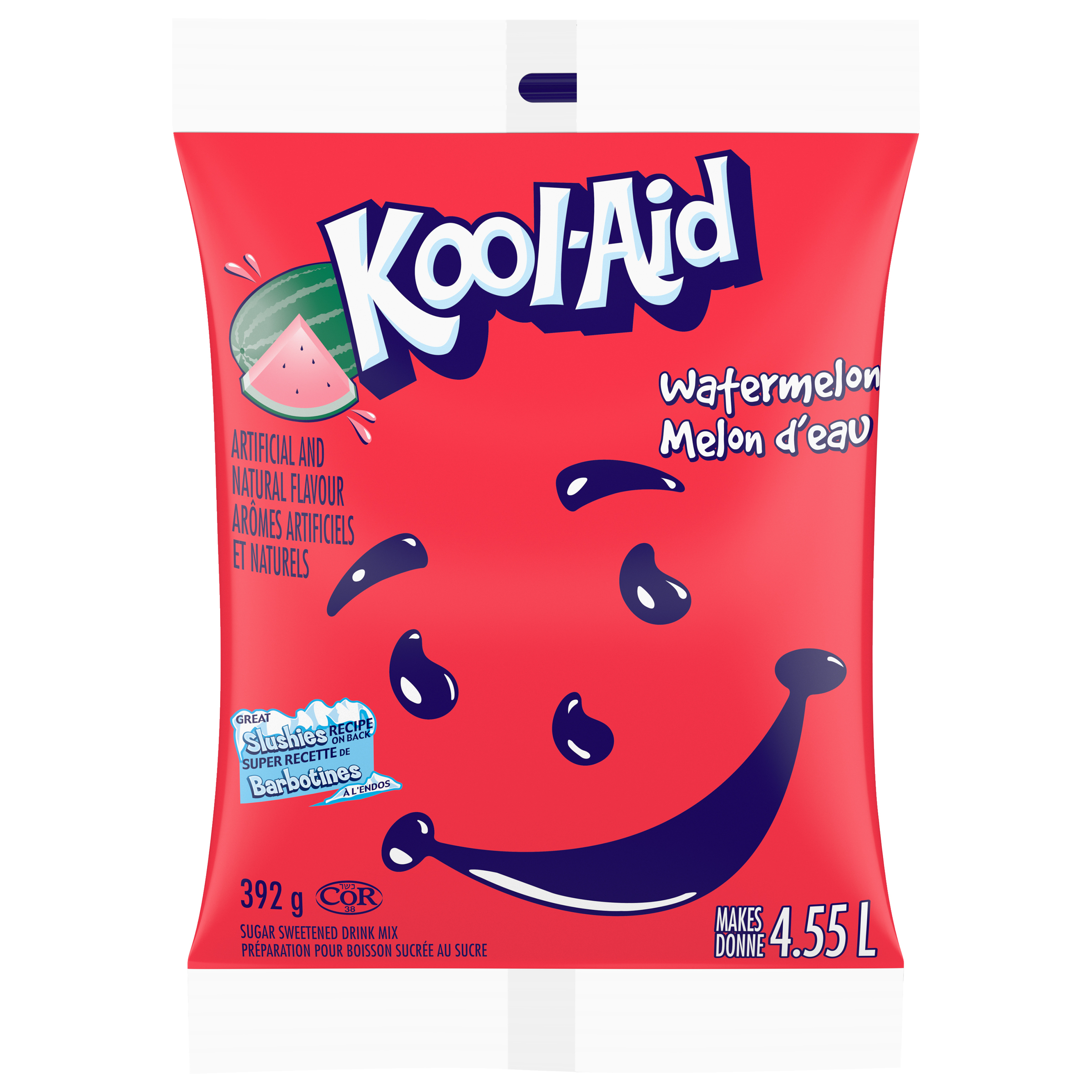  KOOL-AID préparation pour boisson sucrée au sucre Melon d’eau – 18 x 392 g 