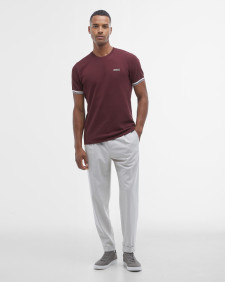Spencer Textured T-Shirt Bordeaux